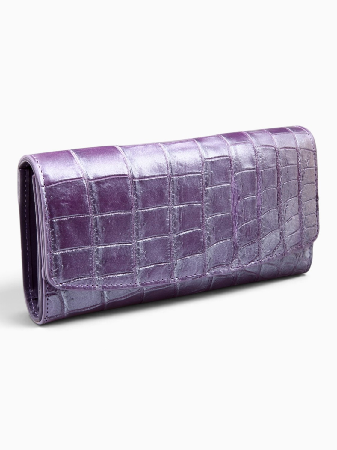 Кошелек женский из кожи крокодила