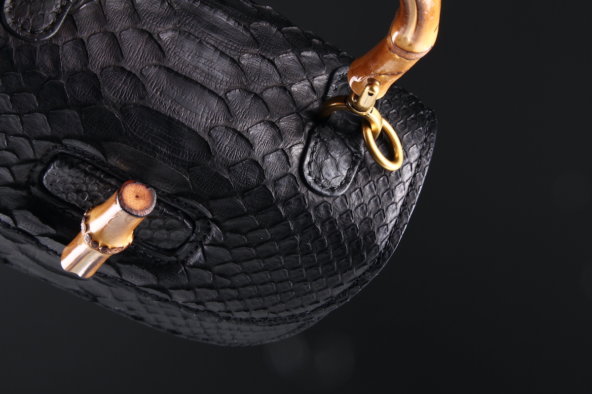 Сумка из кожи питона, размер mini
