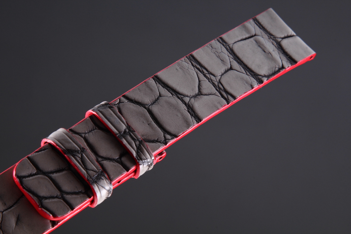 Ремешок для часов из кожи крокодила для Apple Watch, Kansory