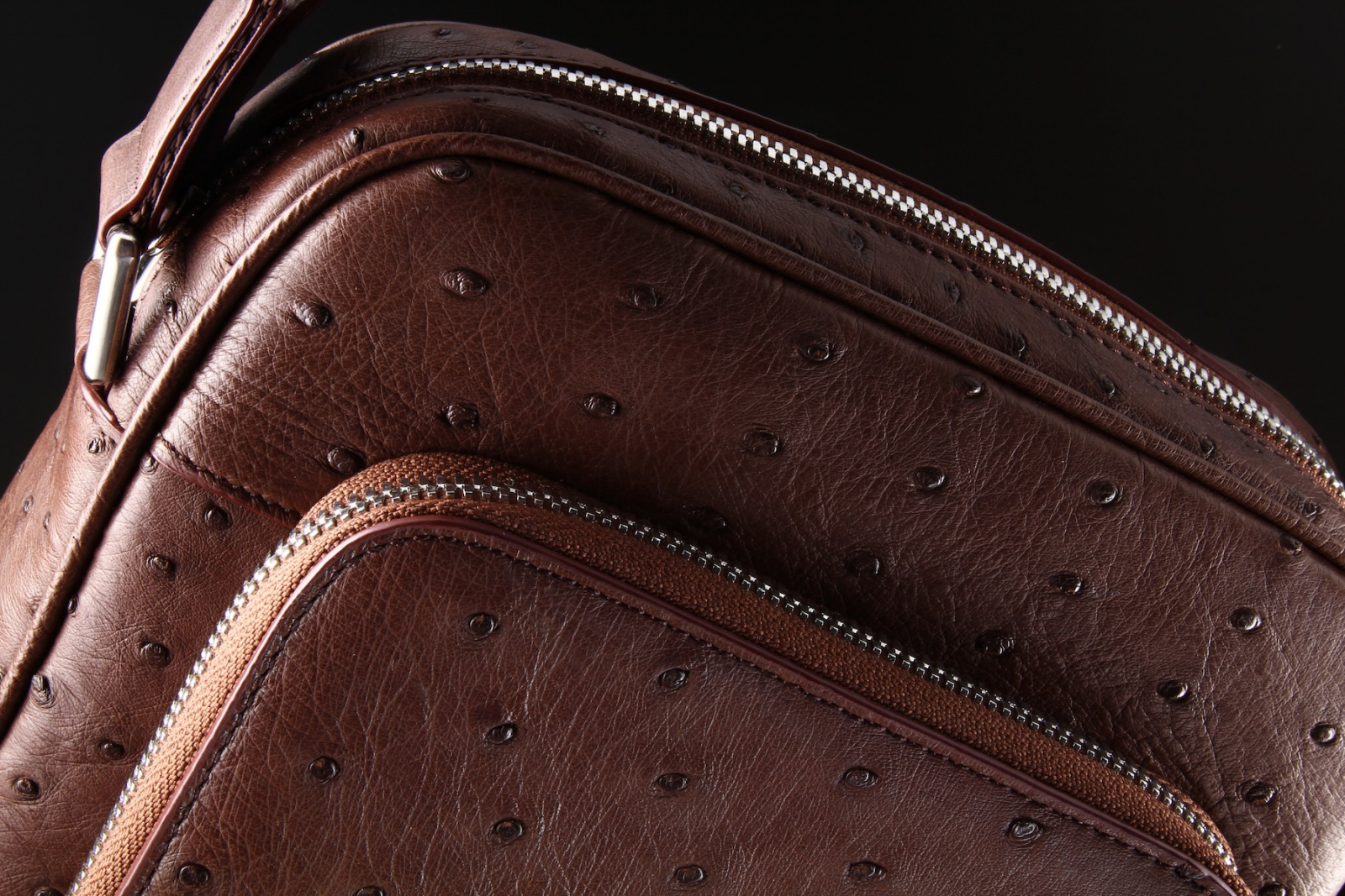 Сумка мужская из кожи страуса
