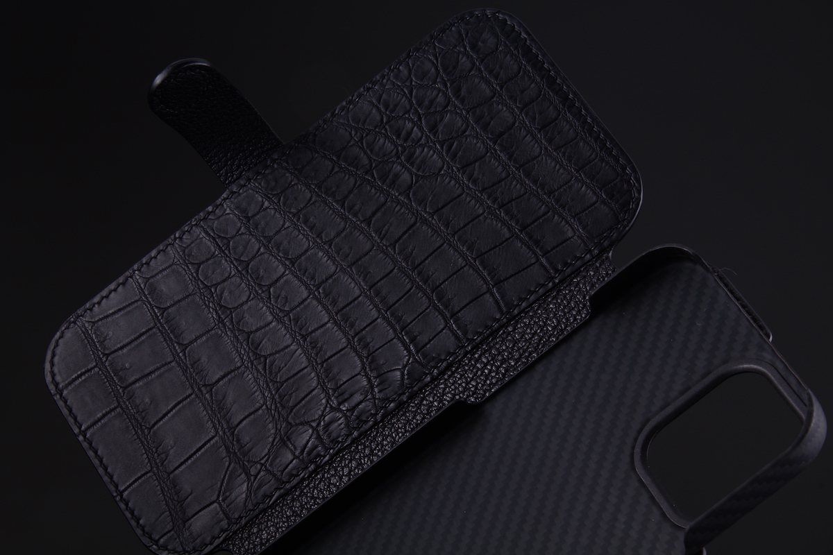 Чехол-книжка для iPhone/Samsung/Sony/Honor из кожи крокодила Kansory