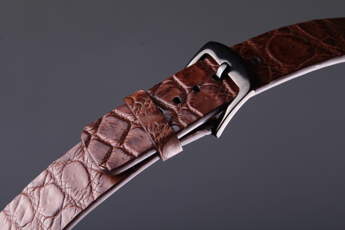 Ремешок для часов из кожи крокодила для Apple Watch, Kansory