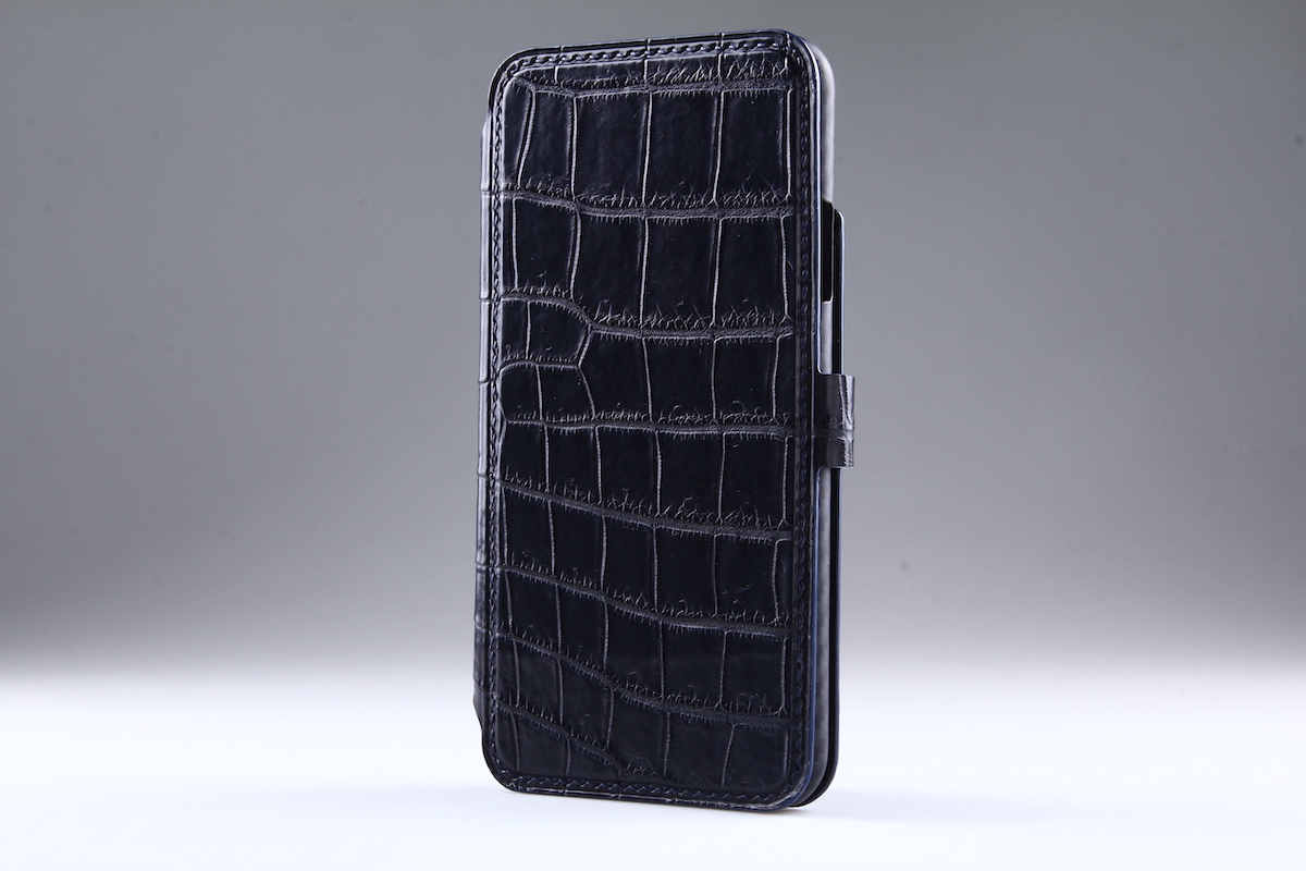 Чехол-книжка для iPhone/Samsung/Sony/Honor из кожи крокодила Kansory