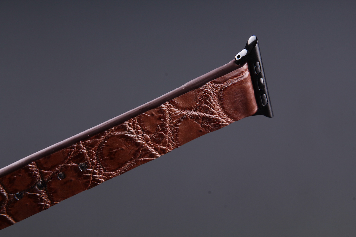 Ремешок для часов из кожи крокодила для Apple Watch, Kansory