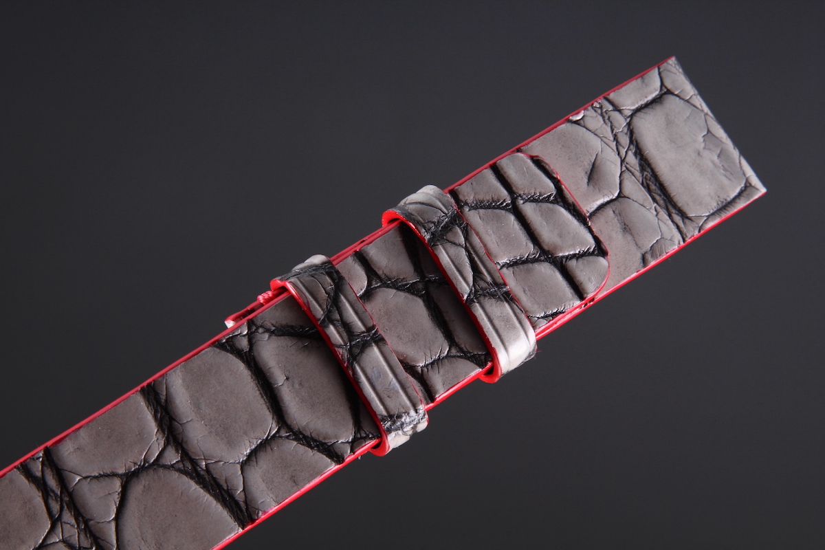 Ремешок для часов из кожи крокодила для Apple Watch, Kansory