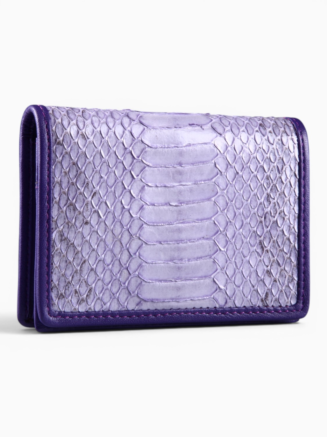 Картхолдер для карт из натуральной кожи змеи