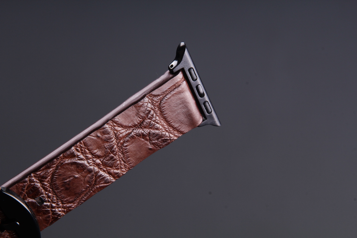 Ремешок для часов из кожи крокодила для Apple Watch, Kansory