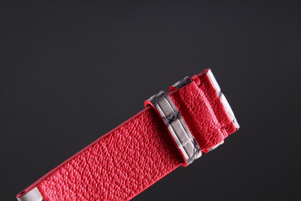 Ремешок для часов из кожи крокодила для Apple Watch, Kansory