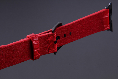 Ремешок для часов из кожи крокодила для Apple Watch, Kansory