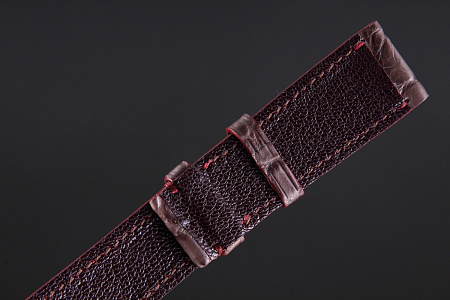 Ремешок для часов из кожи крокодила для Apple Watch, Kansory