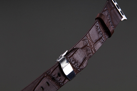 Ремешок для часов из кожи крокодила для Apple Watch, Kansory