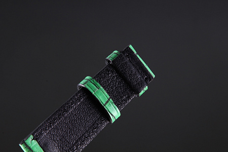 Ремешок для часов из кожи крокодила для Apple Watch, Kansory