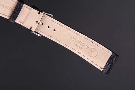 Ремешок для часов из кожи крокодила, Kansory. Размер 18 * 16