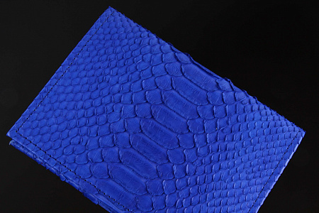 Обложка для паспорта из кожи питона, внутри кожа питона