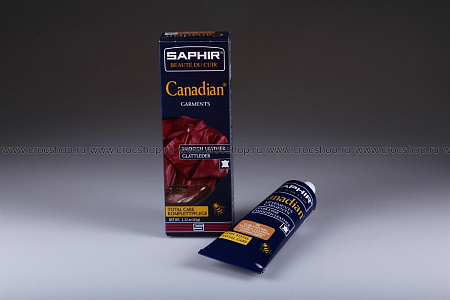 Крем-краска для кожи тюбик CANADIAN SAPHIR, 75мл. (natural leather)