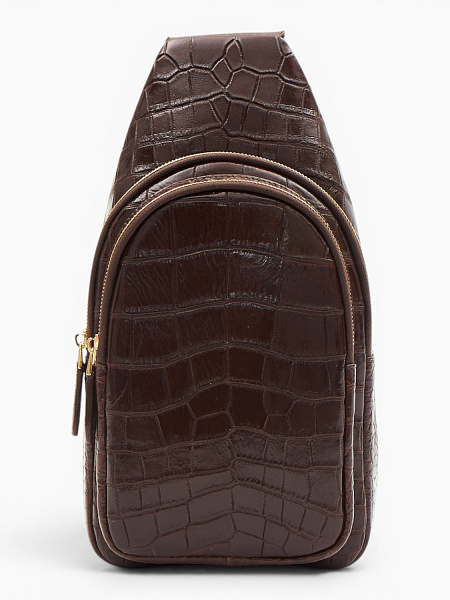Сумка-слинг из кожи крокодила