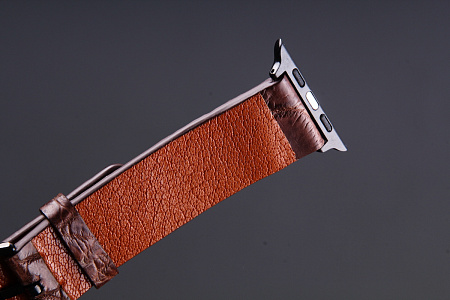 Ремешок для часов из кожи крокодила для Apple Watch, Kansory