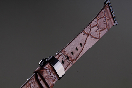 Ремешок для часов из кожи крокодила для Apple Watch, Kansory