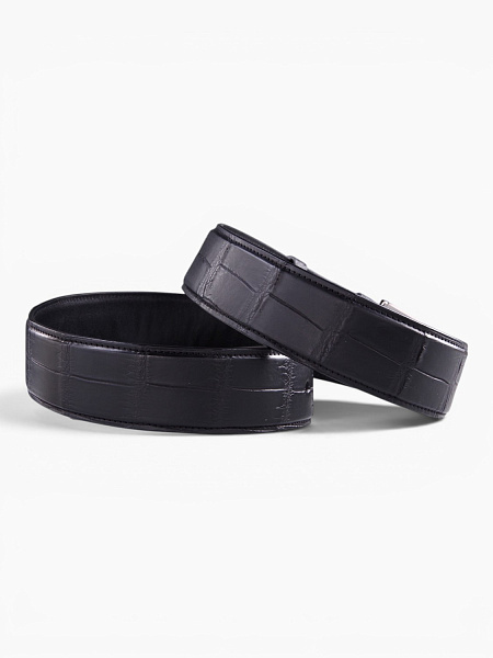 Ремень из кожи крокодила Kansory, ручная работа