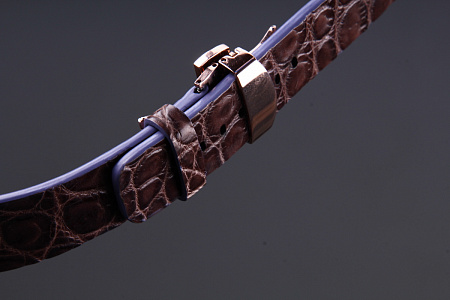 Ремешок для часов из кожи крокодила для Apple Watch, Kansory