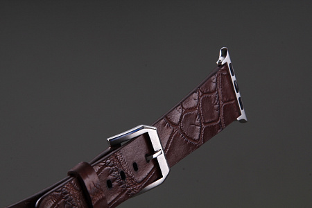 Ремешок для часов из кожи крокодила для Apple Watch, Kansory