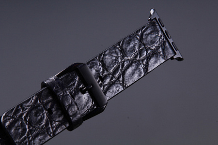 Ремешок для часов из кожи крокодила для Apple Watch, Kansory