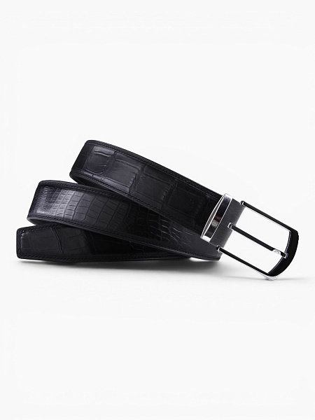Ремень из кожи крокодила, ширина 3,9 см