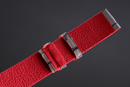 Ремешок для часов из кожи крокодила для Apple Watch, Kansory