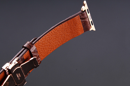 Ремешок для часов из кожи крокодила для Apple Watch, Kansory