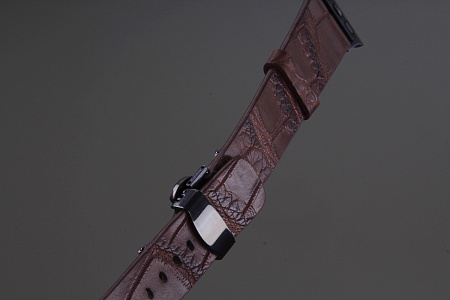 Ремешок для часов из кожи крокодила для Apple Watch, Kansory