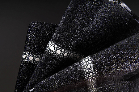 Кожа морского ската ROW STONE, с полосой, ширина 14-16 см, длина 55-65 см