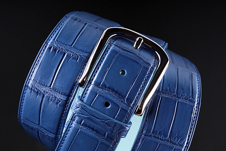 Ремень из кожи крокодила Kansory, ручная работа