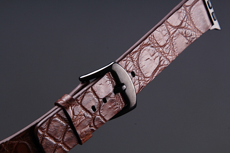 Ремешок для часов из кожи крокодила для Apple Watch, Kansory